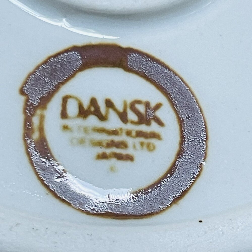 Vintage Dansk Arabesque Blue White Ceramic Candle Holders Set 2 Home Decor - Picture 9 of 9